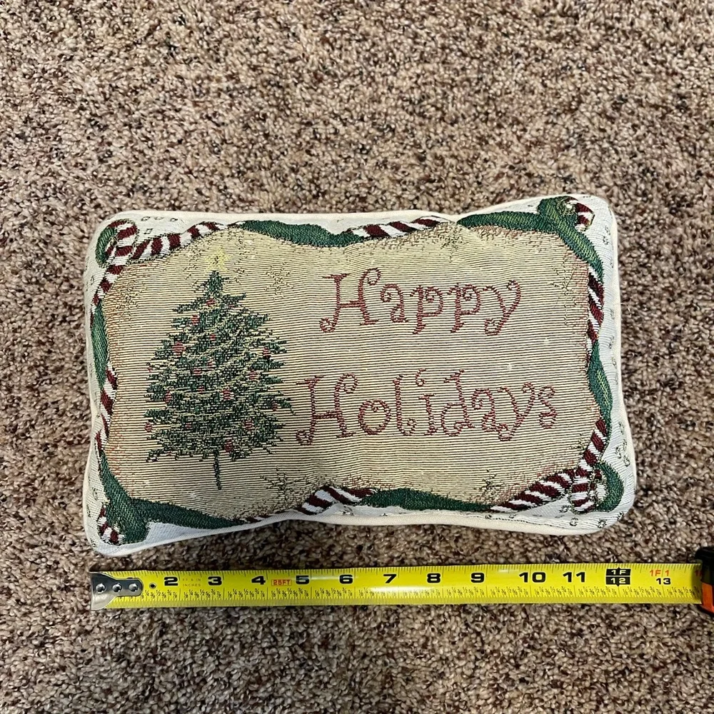 Christmas / Holiday Throw Pillow-12x7